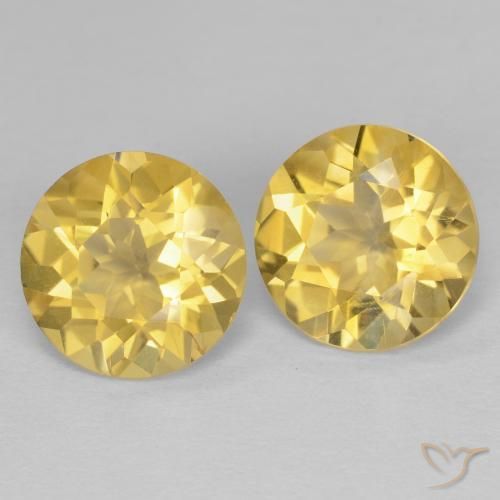 3.15 ct natürliche gold-orange Citrin-Edelsteine, Runden, VS