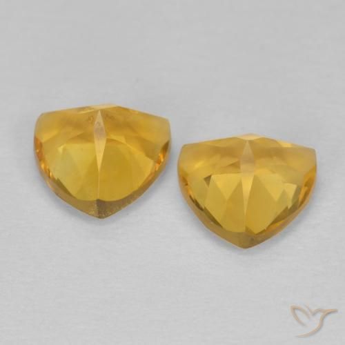2.88 ct natürliche Golden Citrin-Edelsteine, Trillion, VVS