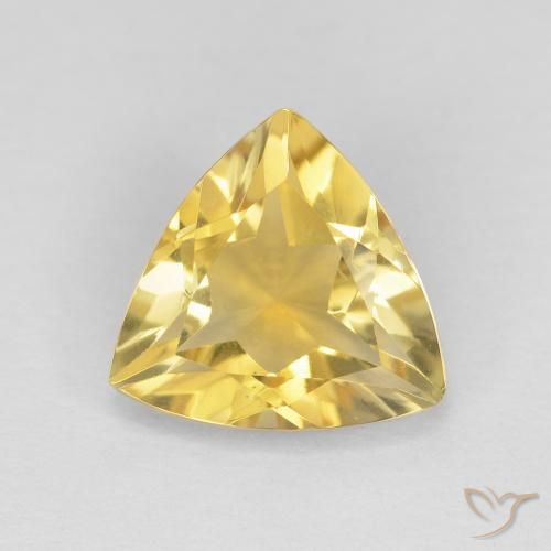 1.54ct Natürlicher Helles Gold Citrin, Trillion, VVS