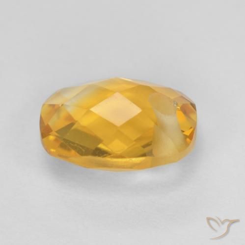 9,17 ctw natürlicher Mittelgold Citrin, Kissen, VVS-VS