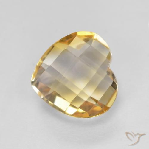 0.82ct Natürlicher Golden Citrin, Herz, VVS