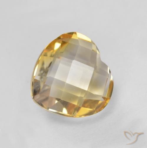 9,17 ctw natürlicher Golden Citrin, Herz, VVS