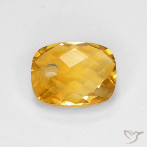 1.98ct Natürlicher Tiefes Goldorange Citrin, Kissen, VS