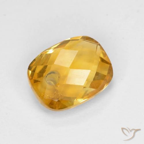 9,17 ctw natürlicher Tiefes Goldorange Citrin, Kissen, VS