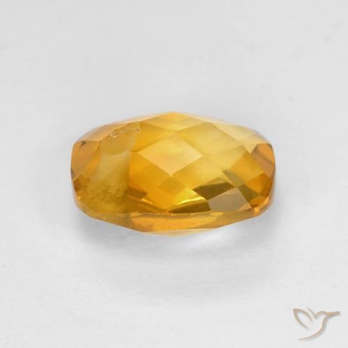 9,17 ctw natürlicher Tiefes Goldorange Citrin, Kissen, VS