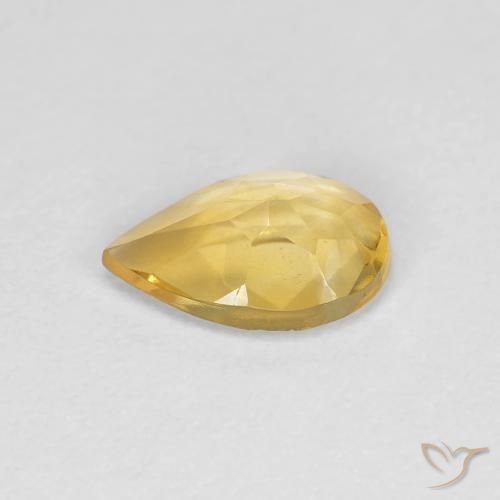 9,17 ctw natürlicher Tiefes Gold Citrin, Birnenform, VVS-VS