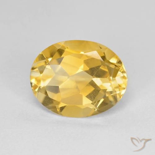 9,17 ctw natürlicher Golden Citrin, Oval, VVS