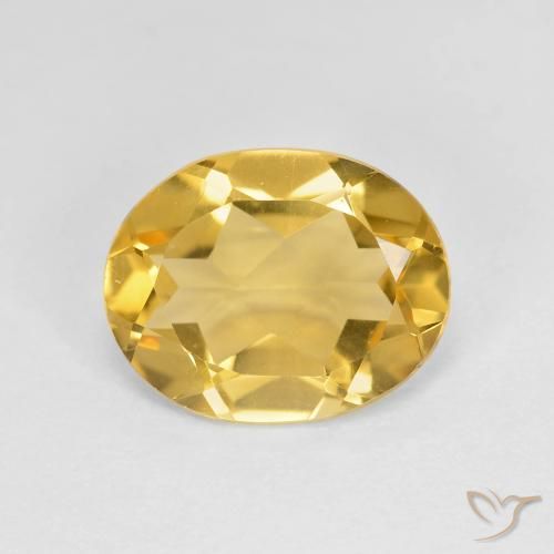 2.55ct Natürlicher Golden Citrin, Oval, VVS-VS