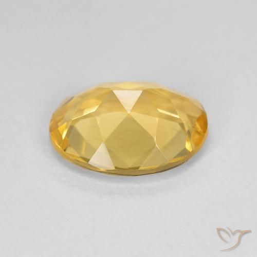 9,17 ctw natürlicher Gold-gelb Citrin, Oval, VVS-VS