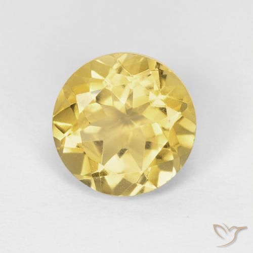1.91ct Natürlicher Honiggelb Citrin, Runden, VVS