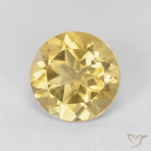 1.86ct Natürlicher Mittleres Gold Citrin, Runden, VVS