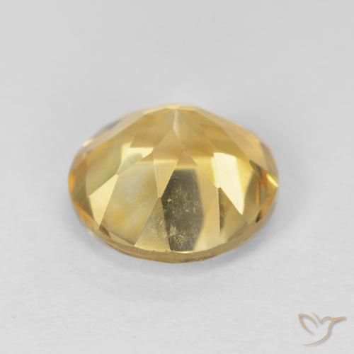 9,17 ctw natürlicher Mittleres Gold Citrin, Runden, VVS