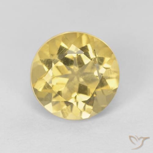 1.84ct Natürlicher Mittleres Gold Citrin, Runden, VVS