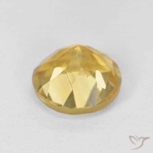 9,17 ctw natürlicher Mittleres Gold Citrin, Runden, VVS