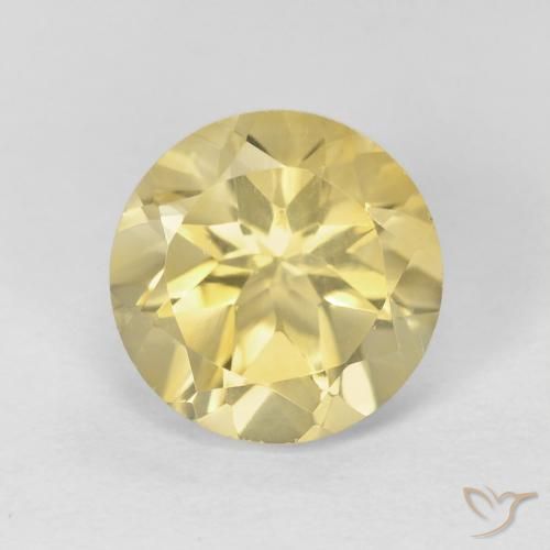 1.95ct Natürlicher Sehr helles Dijongelb Citrin, Runden, VVS