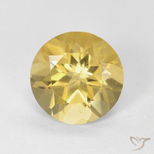 1.71ct Natürlicher Golden Citrin, Runden, VVS