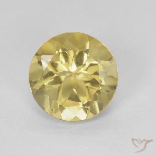 1.79ct Natürlicher Gold-gelb Citrin, Runden, VVS