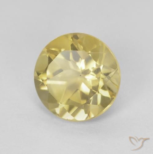 9,17 ctw natürlicher Gold-gelb Citrin, Runden, VVS