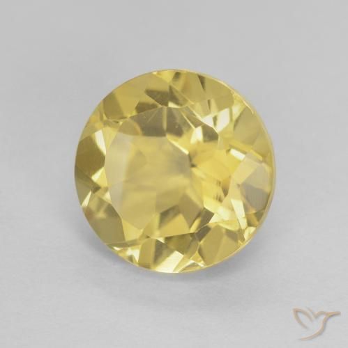9,17 ctw natürlicher Gold-gelb Citrin, Runden, VVS