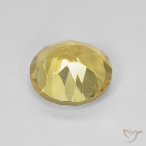 9,17 ctw natürlicher Gold-gelb Citrin, Runden, VVS