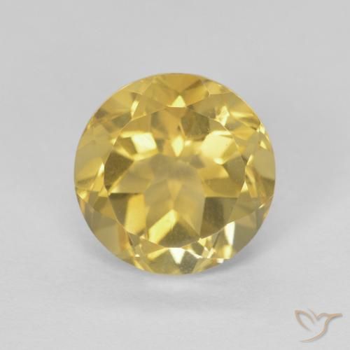 1.98ct Natürlicher Sehr helles Goldbraun Citrin, Runden, VVS