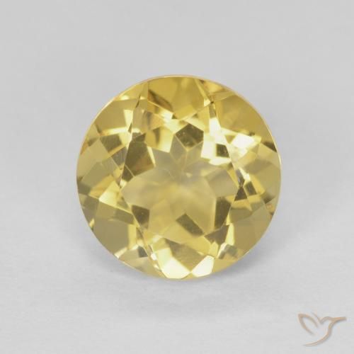 1.96ct Natürlicher Sehr helles Goldbraun Citrin, Runden, VVS, Photo A