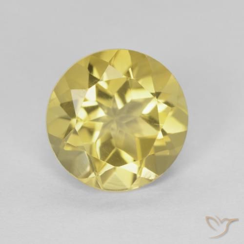 1.86ct Natürlicher Gold-gelb Citrin, Runden, VVS