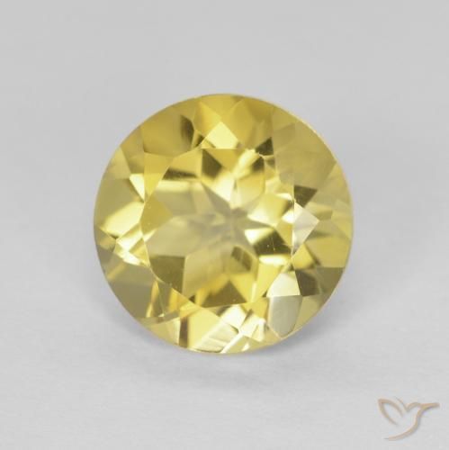 9,17 ctw natürlicher Gold-gelb Citrin, Runden, VVS
