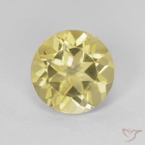 1.95ct Natürlicher Golden Citrin, Runden, VVS