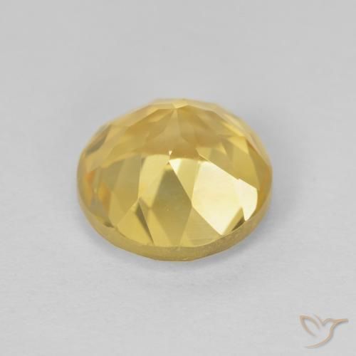 9,17 ctw natürlicher Hell Gold Citrin, Runden, VVS