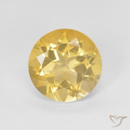 1.81ct Natürlicher hellgelb Citrin, Runden, VVS
