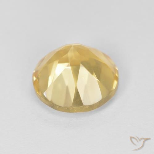 9,17 ctw natürlicher Hell Gold Citrin, Runden, VVS