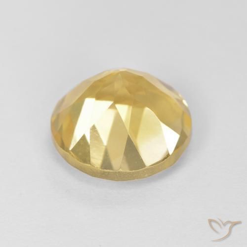 9,17 ctw natürlicher Hell Gold Citrin, Runden, VVS