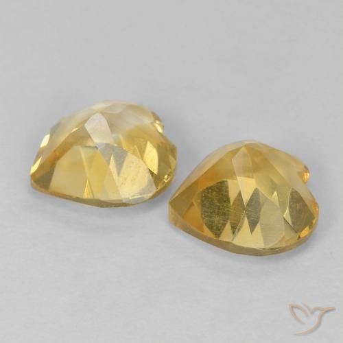 1.33 ct natürliche Golden Citrin-Edelsteine, Herz, VVS-VS