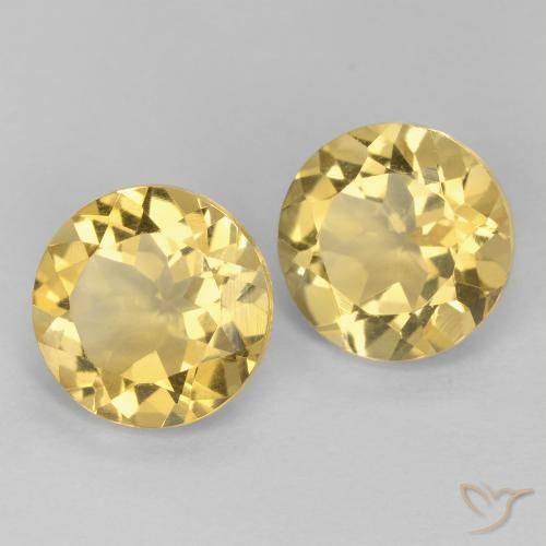 3.72 ct natürliche Golden Citrin-Edelsteine, Runden, VVS