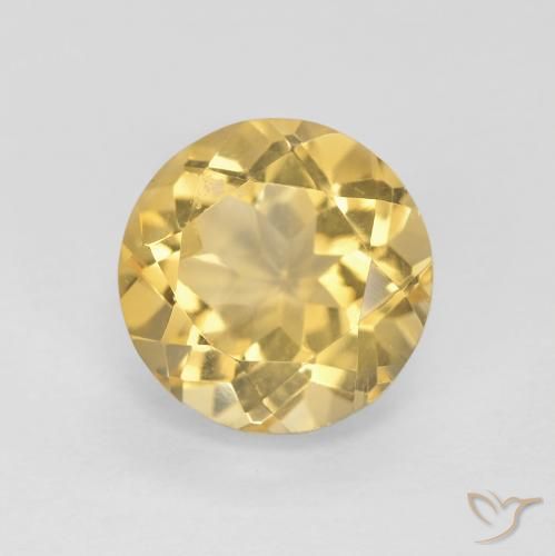 1.81ct Natürlicher Golden Citrin, Runden, VVS