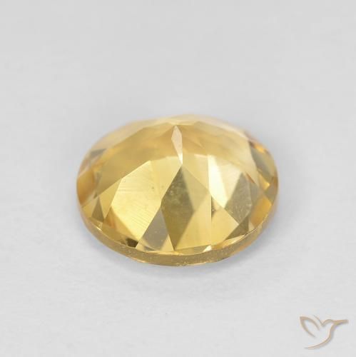 9,17 ctw natürlicher Mittleres Gold Citrin, Runden, VVS