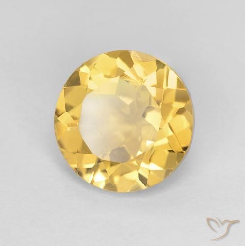 9,17 ctw natürlicher Mittelgold Citrin, Runden, VVS