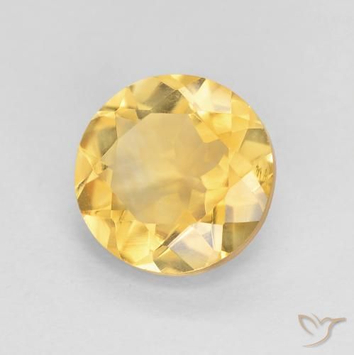 9,17 ctw natürlicher Mittleres Gold Citrin, Runden, VVS-VS