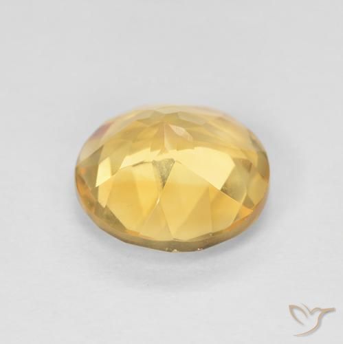 9,17 ctw natürlicher Mittleres Gold Citrin, Runden, VVS-VS