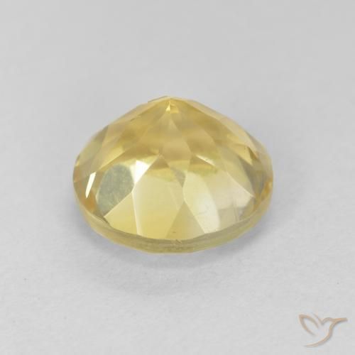 9,17 ctw natürlicher Helles Gold Citrin, Runden, VVS
