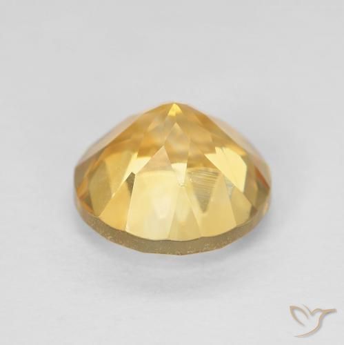 9,17 ctw natürlicher Mittleres Gold Citrin, Runden, VVS-VS