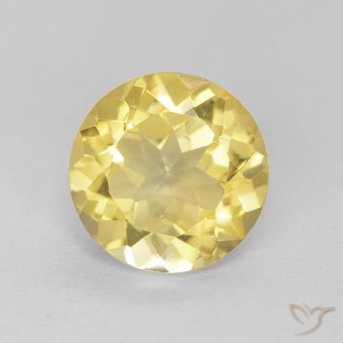 1.67ct Natürlicher Toskana Gelb Citrin, Runden, VVS