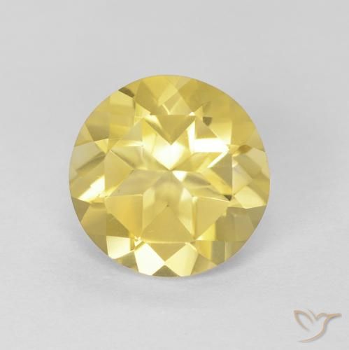 1.66ct Natürlicher Toskana Gelb Citrin, Runden, VVS
