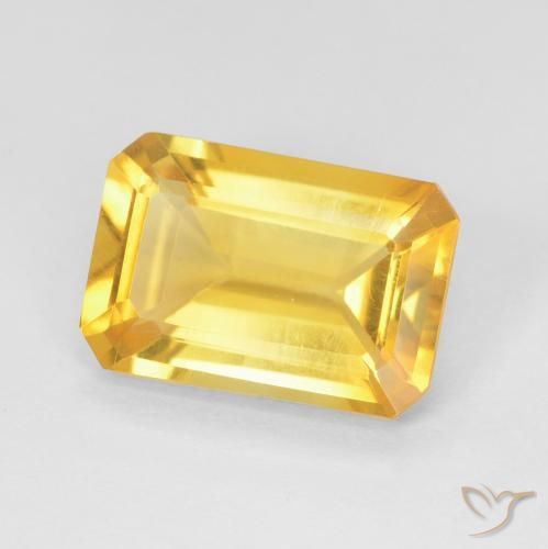 9,17 ctw natürlicher Mittleres Gold Citrin, Oktagonschliff, VVS-VS