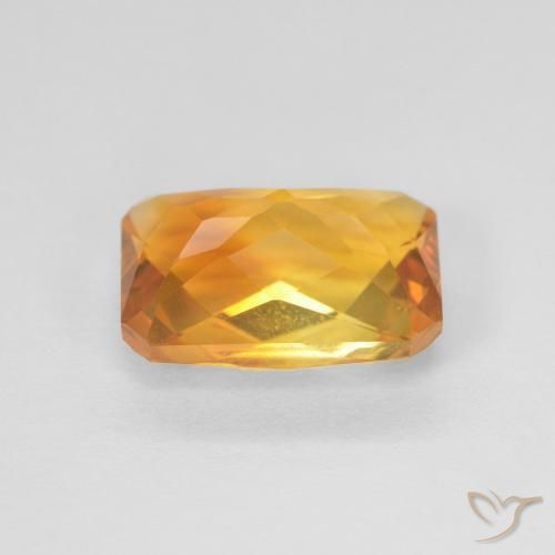 9,17 ctw natürlicher Orange-Gold Citrin, Oktagonschliff, VVS