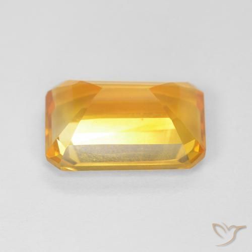 9,17 ctw natürlicher Orange-Gold Citrin, Oktagonschliff, VVS-VS