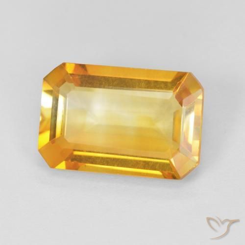 9,17 ctw natürlicher Golden Citrin, Oktagonschliff, VVS
