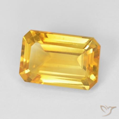 9,17 ctw natürlicher Golden Citrin, Oktagonschliff, VVS