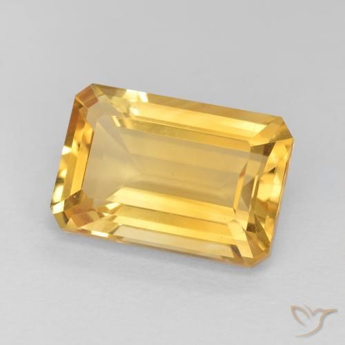 9,17 ctw natürlicher Helles Gold Citrin, Oktagonschliff, VVS